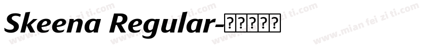 Skeena Regular字体转换